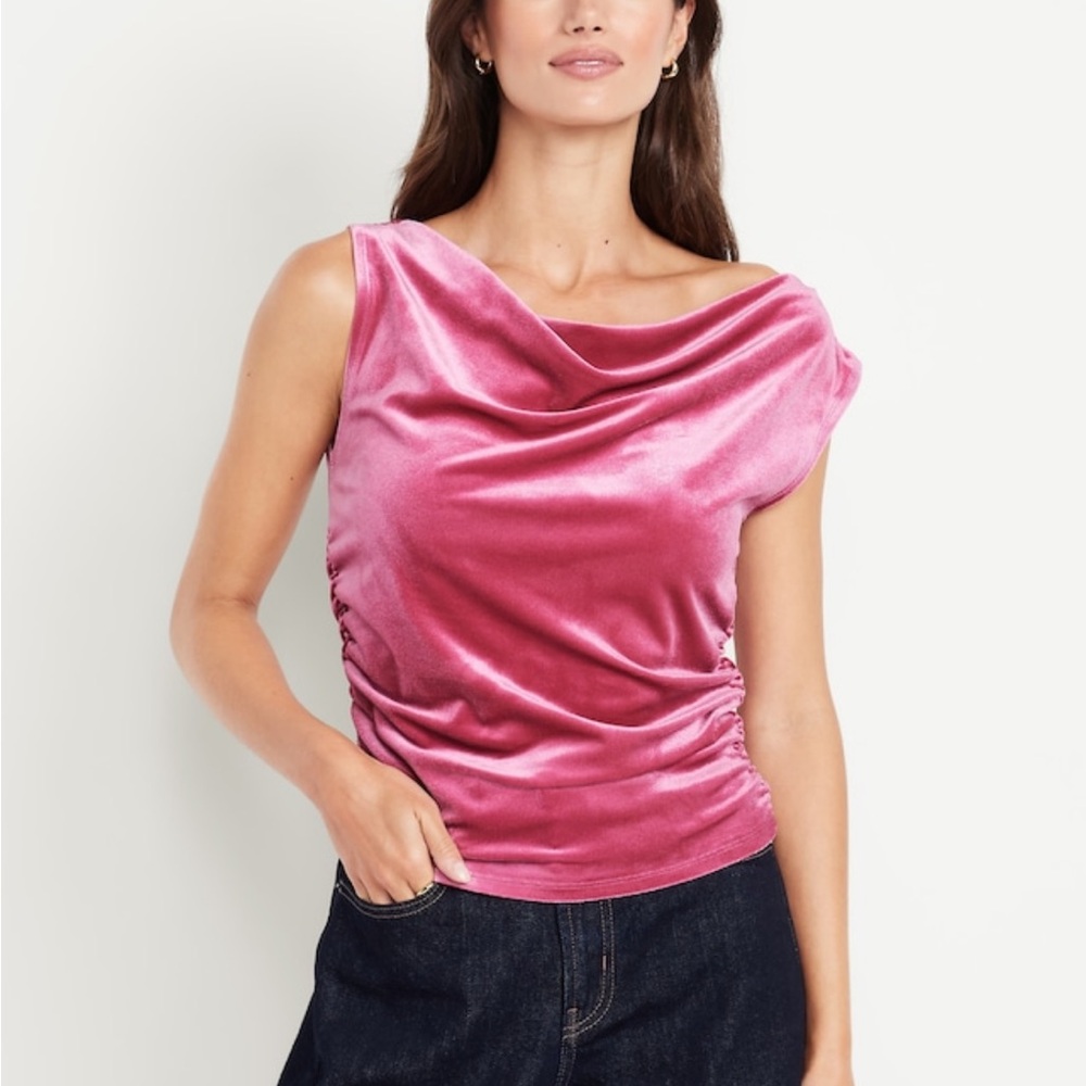 Old Navy Pink Velvet Tank Top